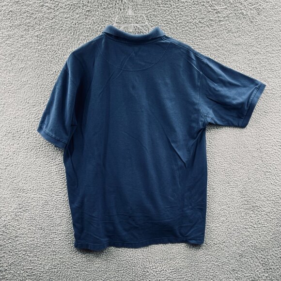 Columbia Mens Polo Shirt XXL Blue 100% Cotton Short Sleeve Pullover - Picture 2 of 9